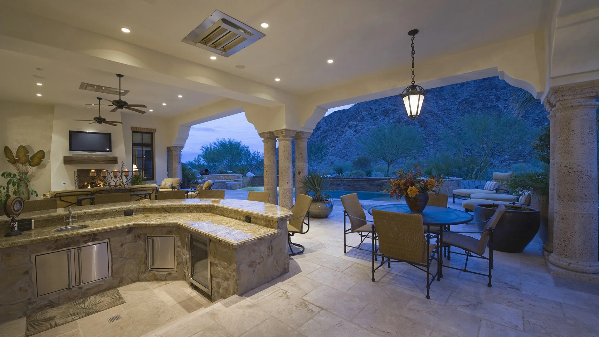 Custom built outdoor kitchen for a customer in New Braunfels, TX.