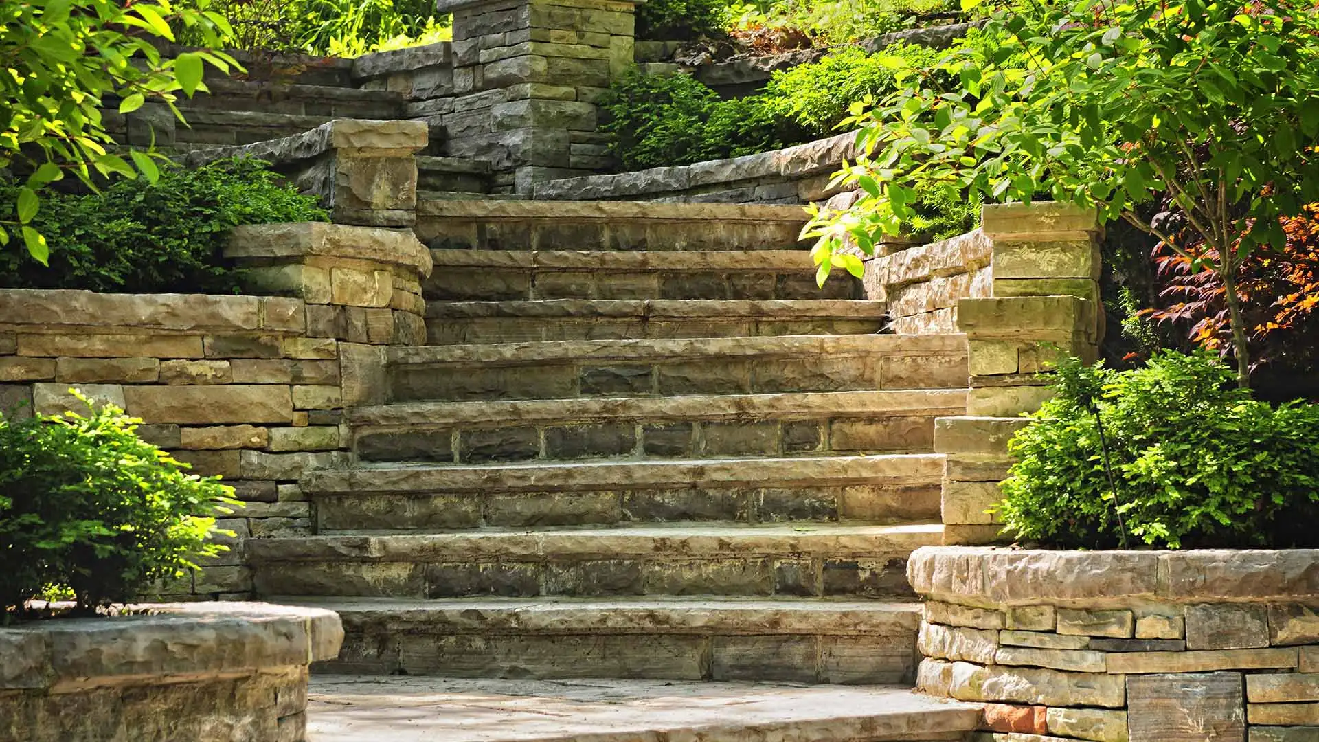 Stunning long outdoor flagstone steps in Buda, TX and nearby areas.