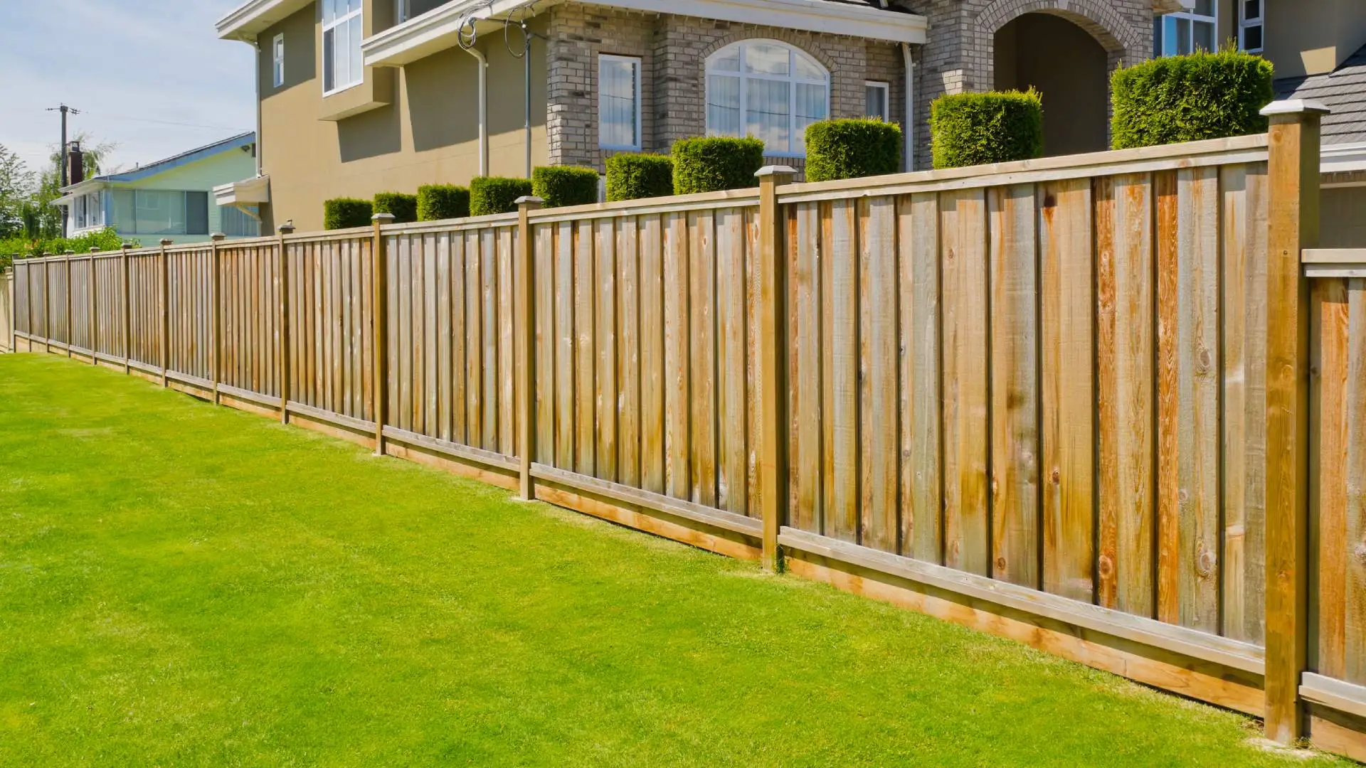 Wood fencing built for client in Kyle, TX.