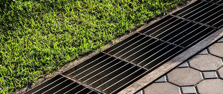 Catch basin drainage solution installed in Garden Ridge, TX.