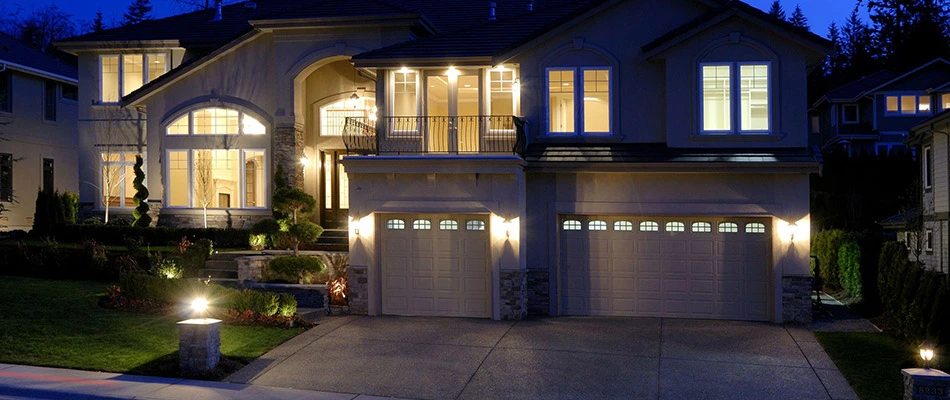 Landscape lighting for a beautiful home in Seguin, TX.
