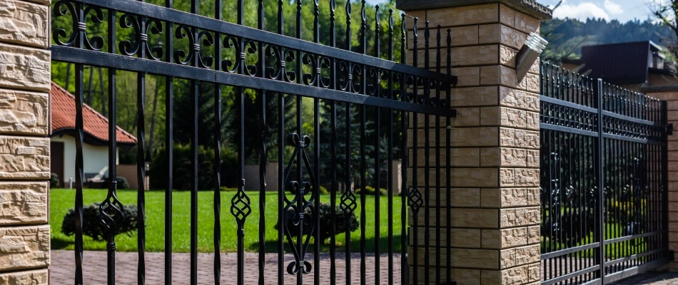 Wrought iron material for fencing in Buda, TX.