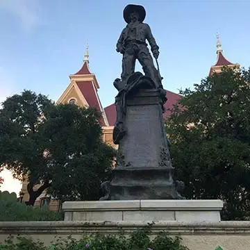 A statue in San Marcos, Texas.